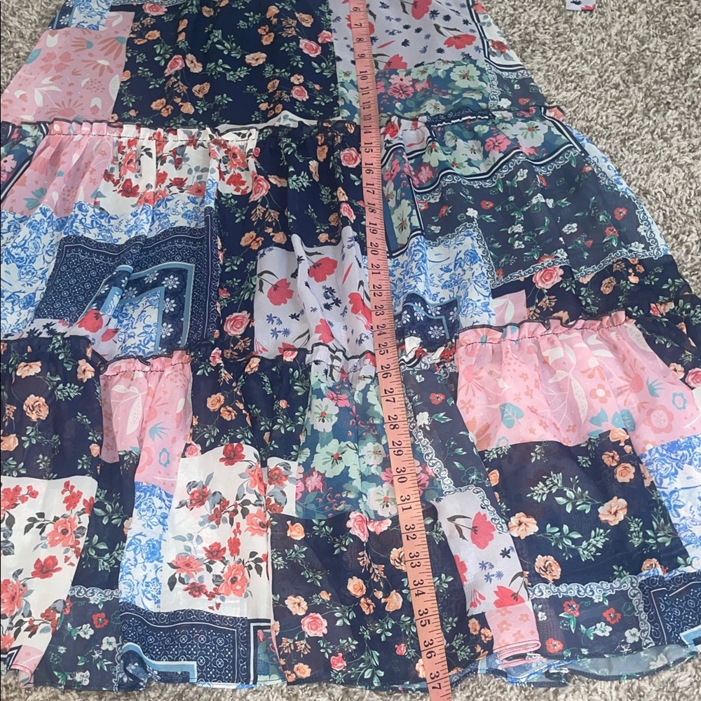 Coco + Carmen Multicolor Patchwork Maxi Skirt - image 7